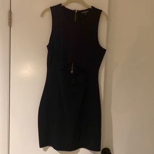 Express black dress with mid cutout